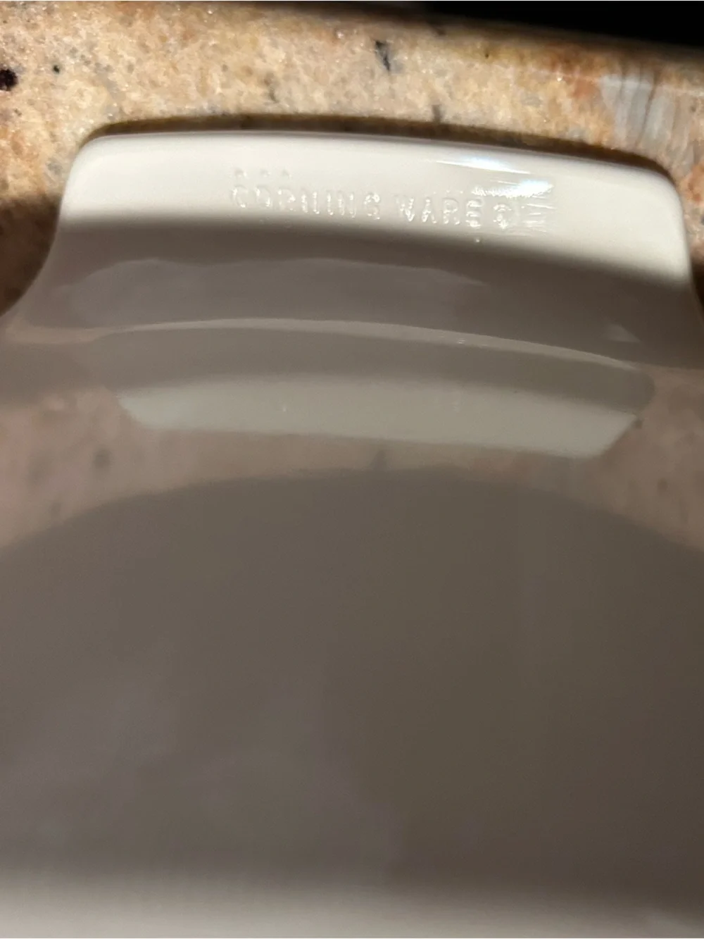 Corningware “Forever Yours” #A-3-B 3 liter Casserole w/Brown Pyrex  Lid A-9-C.